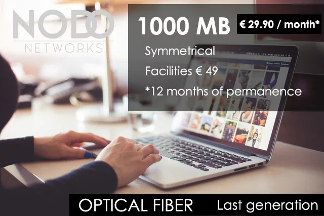 Nodo Networks Internet supply through Fiber Optic, WiFi, WiMax, VoIP Telephony services and IPTV Television.