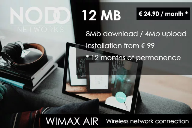 Nodo Nextwork, WiMax Air 12mb rate