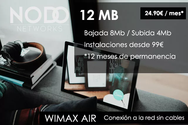 Nodo Nextwork, tarifa de WiMax Air 12mb