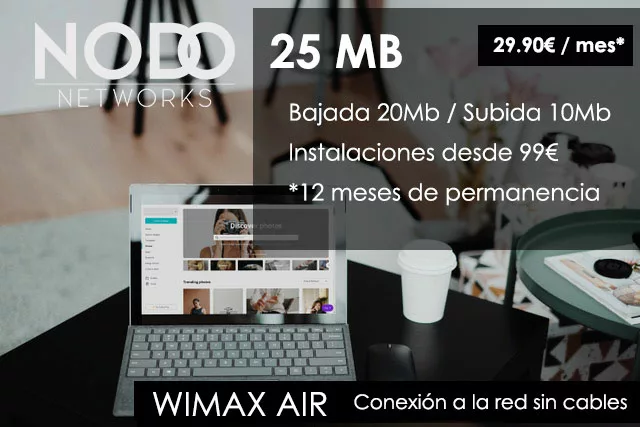 Nodo Nextwork, tarifa de WiMax Air 25mb