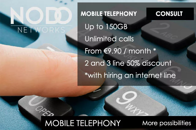 Nodo Networks Internet supply through Fiber Optic, WiFi, WiMax, VoIP Telephony services and IPTV Television.